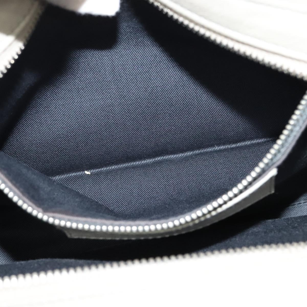 BALENCIAGA Shoulder Bag Leather Gray Silver Auth 121412