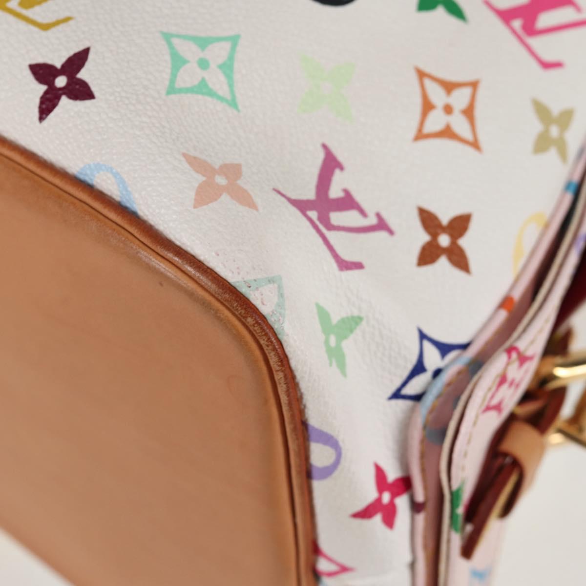 LOUIS VUITTON Monogram Multicolor Petit Noe Bag White M42229 LV Auth 121428AM