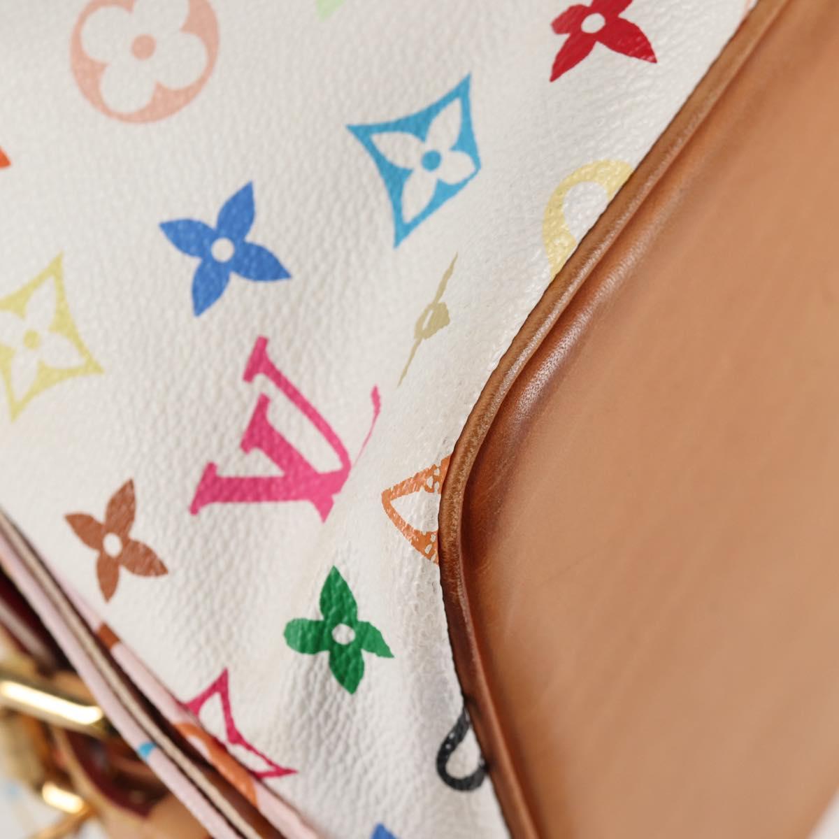LOUIS VUITTON Monogram Multicolor Petit Noe Bag White M42229 LV Auth 121428AM