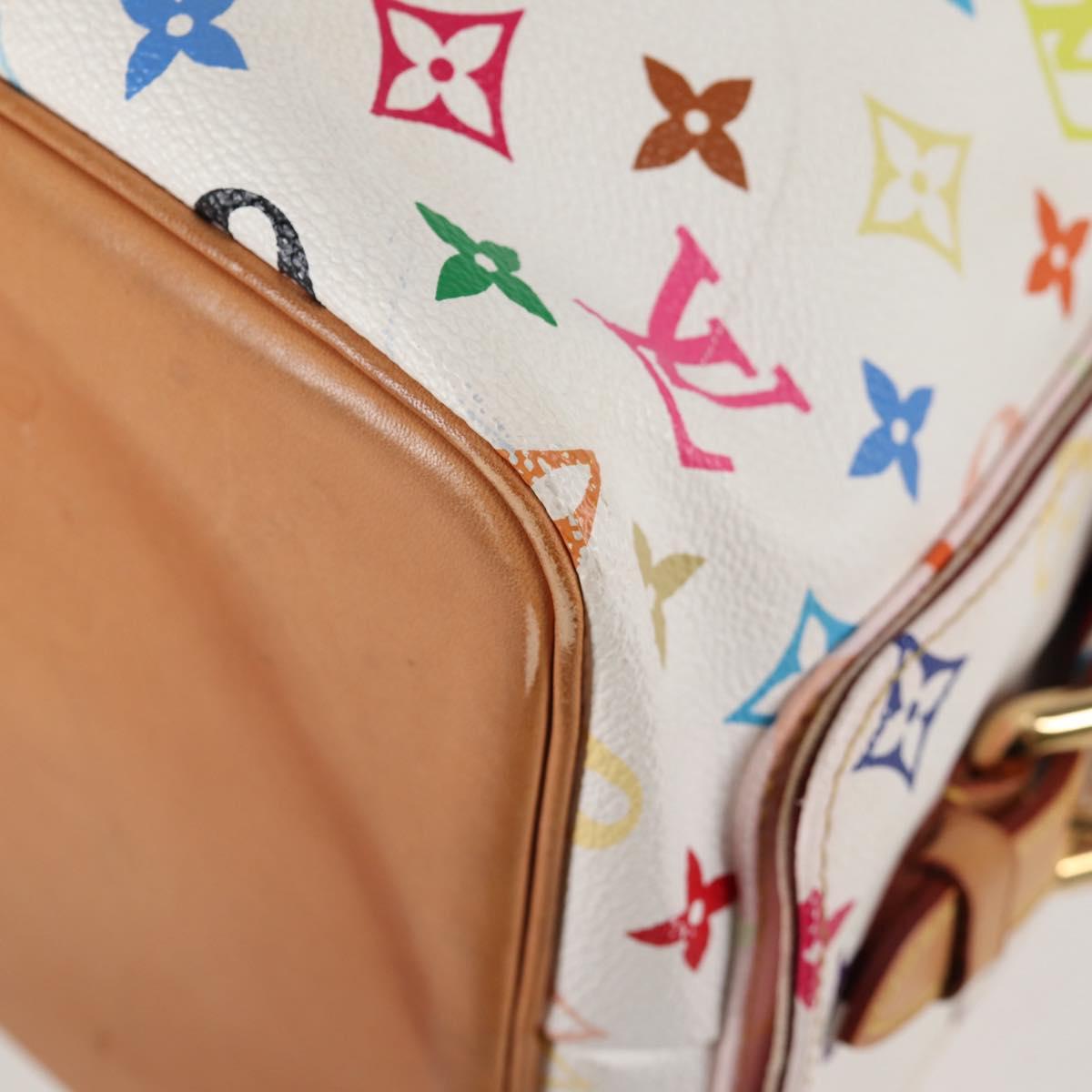 LOUIS VUITTON Monogram Multicolor Petit Noe Bag White M42229 LV Auth 121428M