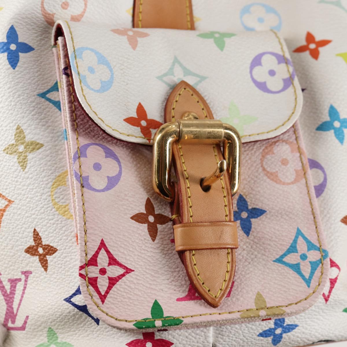 LOUIS VUITTON Monogram Multicolor Petit Noe Bag White M42229 LV Auth 121428M