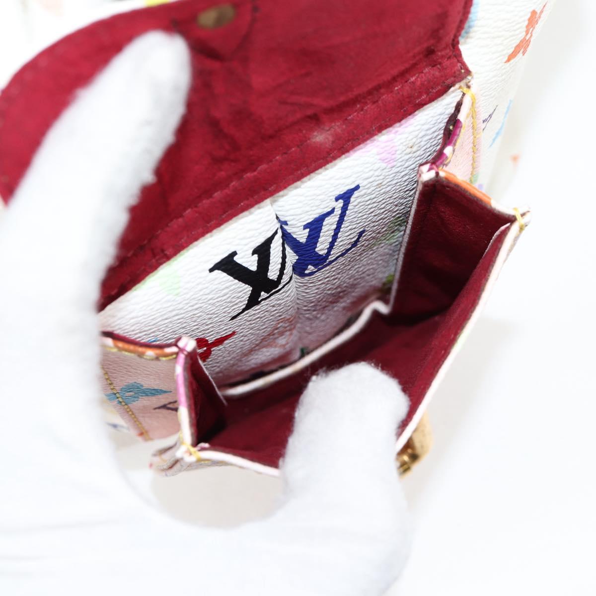 LOUIS VUITTON Monogram Multicolor Petit Noe Bag White M42229 LV Auth 121428AM