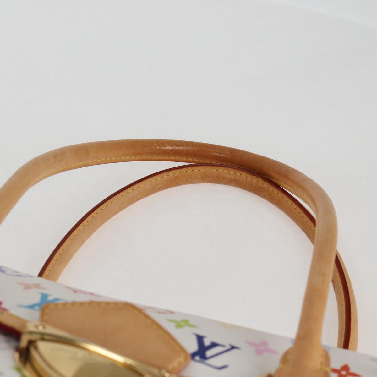 LOUIS VUITTON Monogram Multicolor Beverly GM Hand Bag White M40201 Auth 121429M