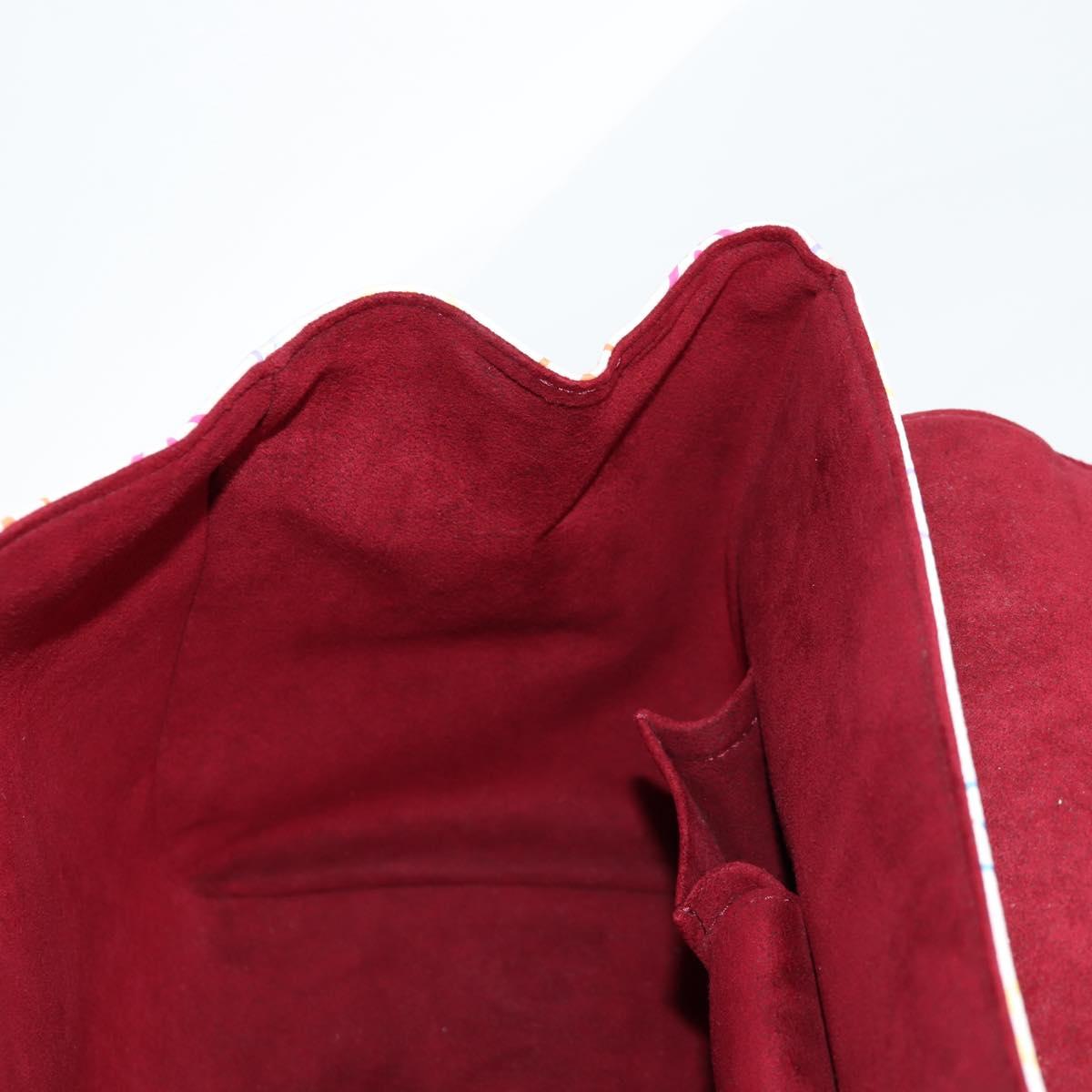 LOUIS VUITTON Monogram Multicolor Beverly GM Hand Bag White M40201 Auth 121429AM