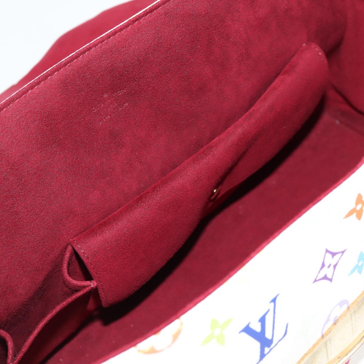 LOUIS VUITTON Monogram Multicolor Beverly GM Hand Bag White M40201 Auth 121429M