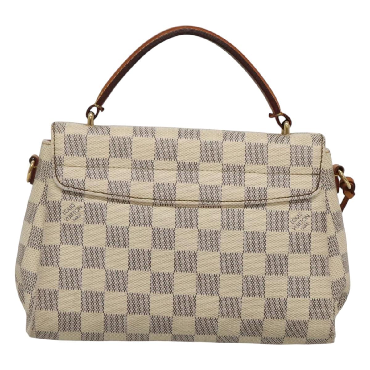 LOUIS VUITTON Damier Azur Croisette Hand Bag 2way N41581 LV Auth 121440