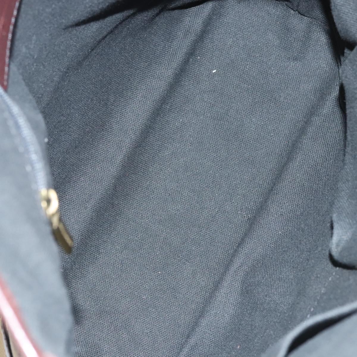 BURBERRY Nova Check Hand Bag PVC Beige Auth 121465