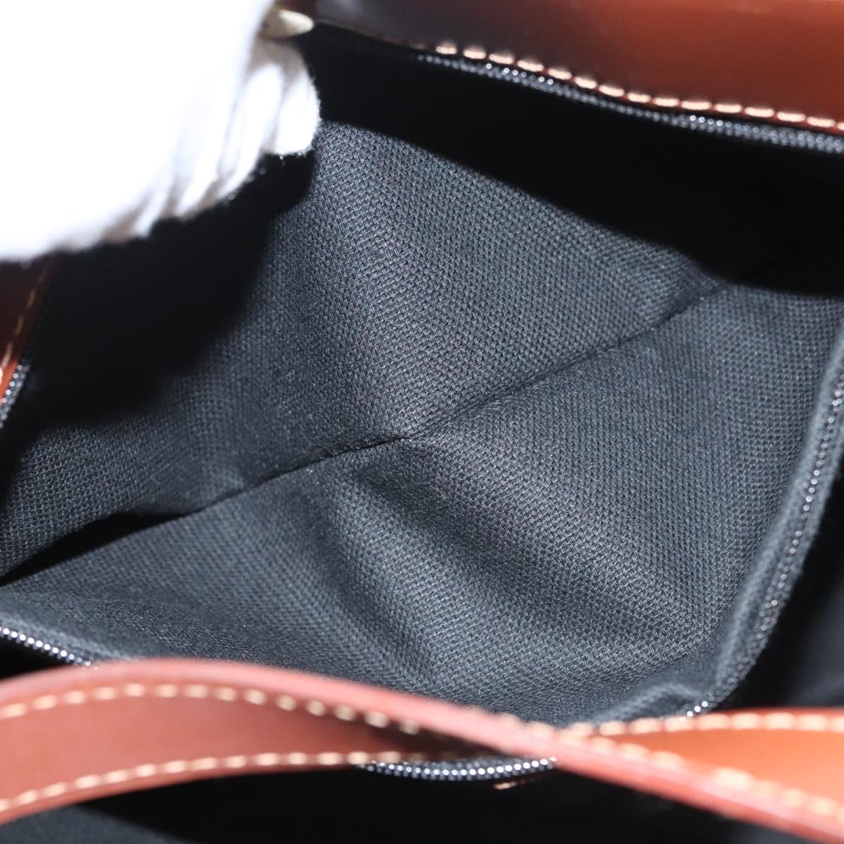 BURBERRY Nova Check Hand Bag PVC Beige Auth 121466