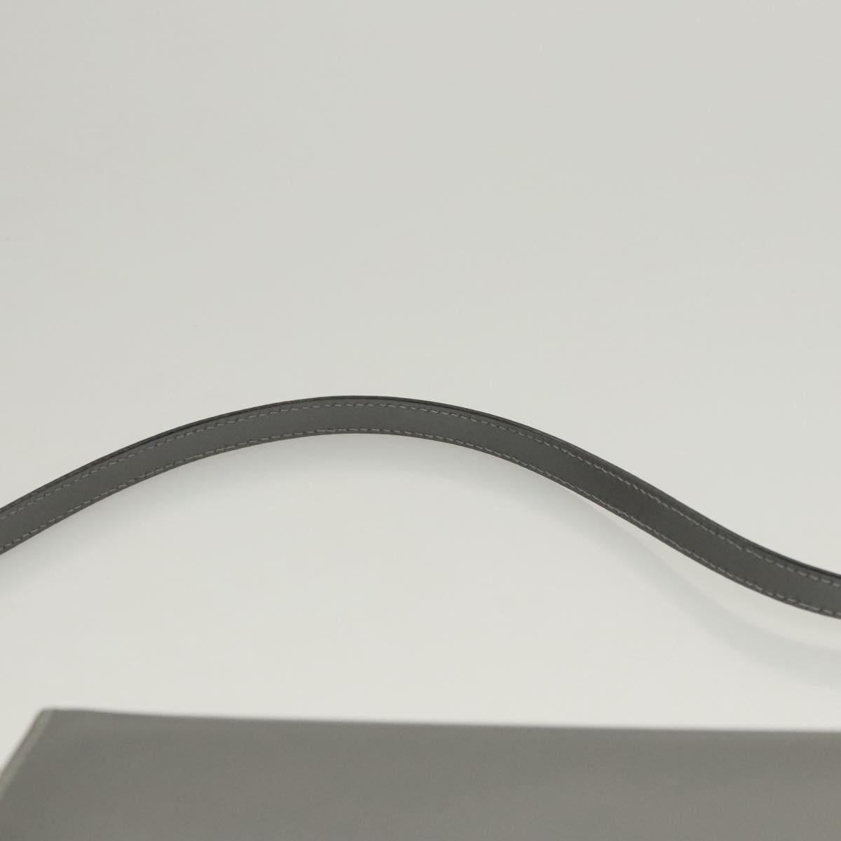 Salvatore Ferragamo Chain Shoulder Bag Patent leather Silver Auth 121470