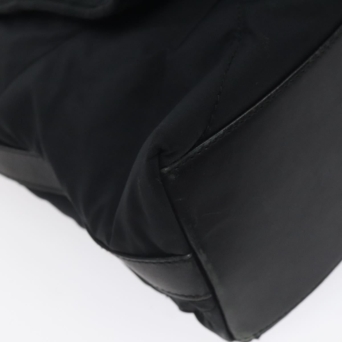 Salvatore Ferragamo Shoulder Bag Nylon Black Auth 121472