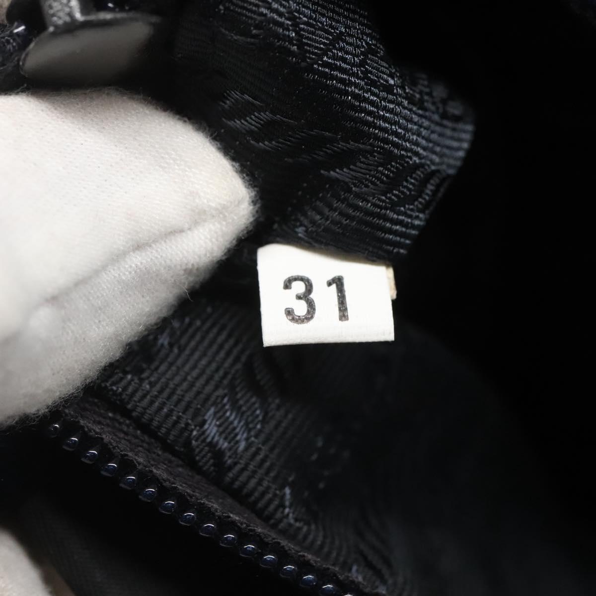 PRADA Hand Bag Nylon Black Auth 121473