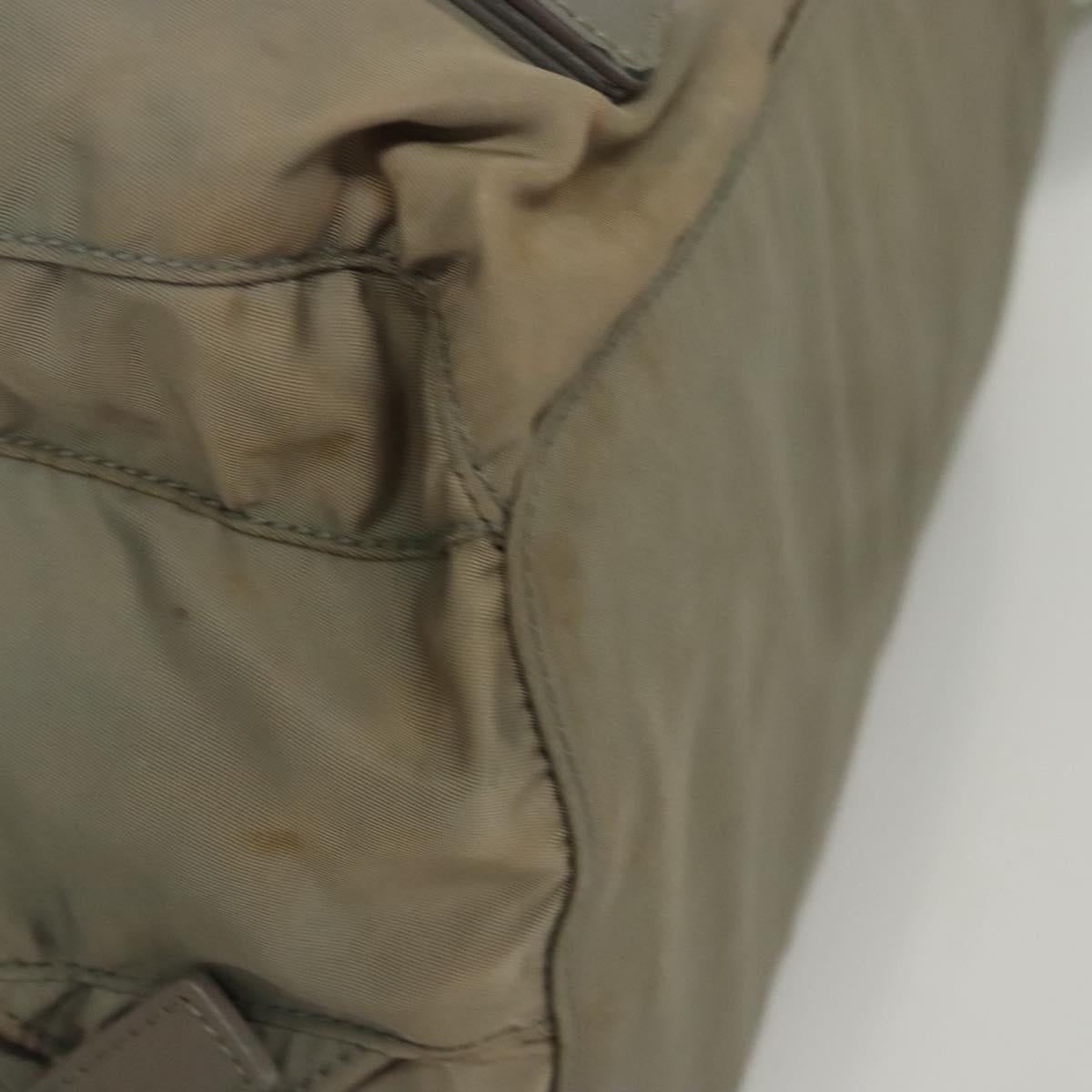 PRADA Backpack Nylon Green Auth 121476