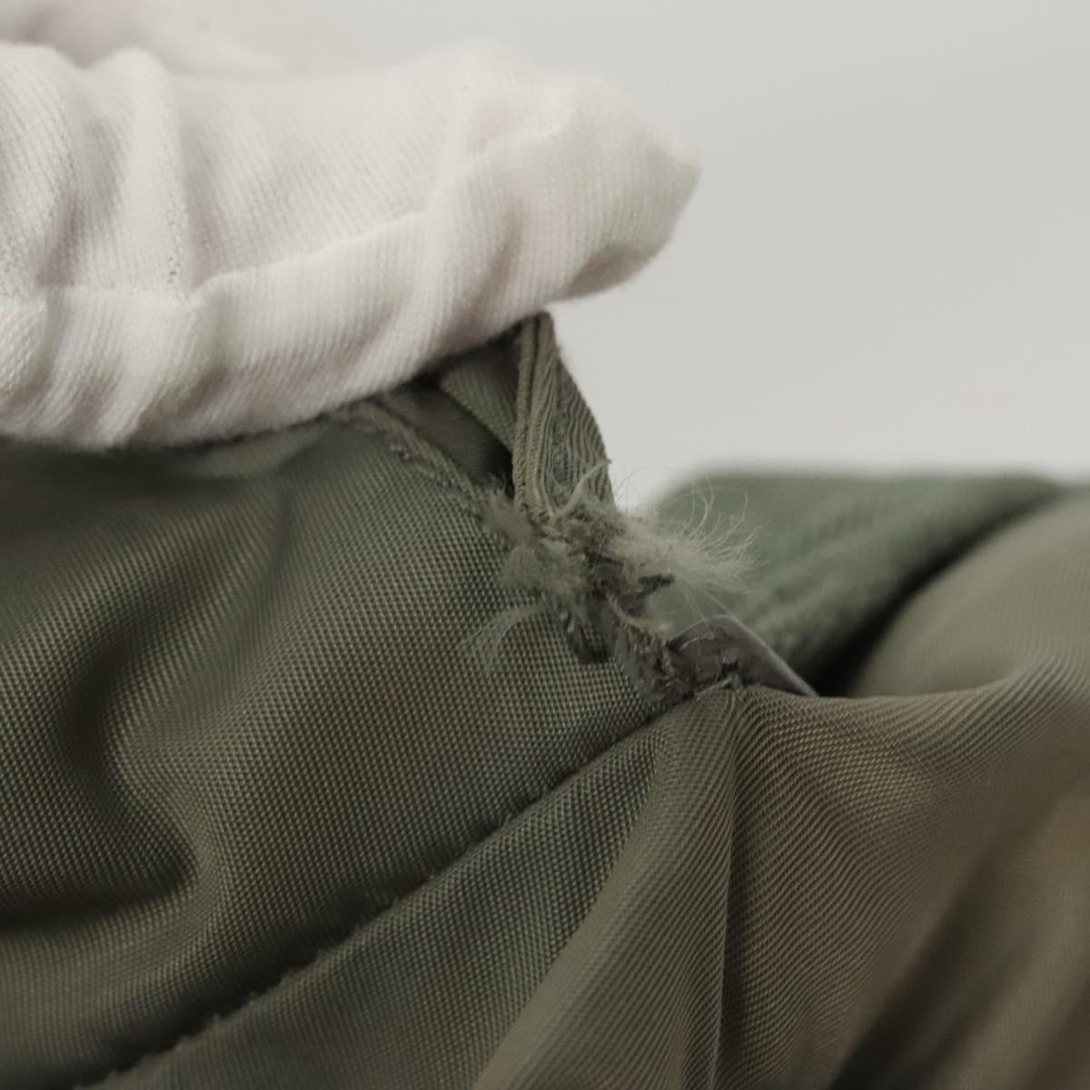 PRADA Backpack Nylon Green Auth 121476