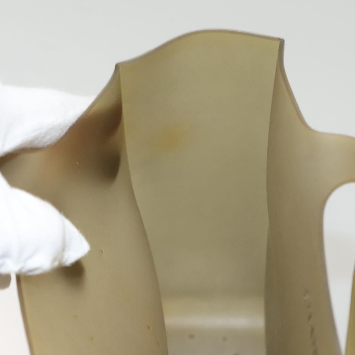 CHANEL Tote Bag Rubber Khaki CC Auth 121481