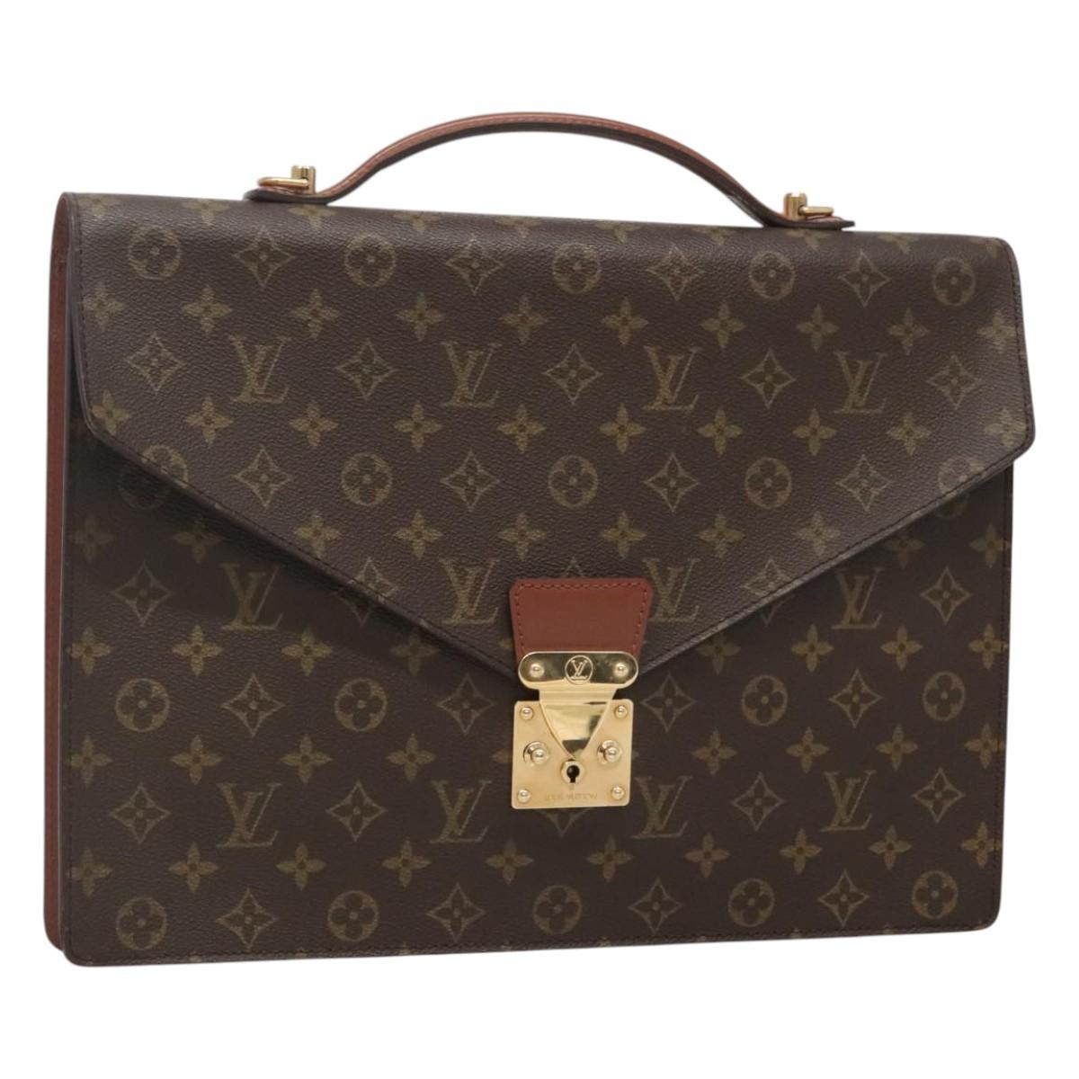 LOUIS VUITTON Monogram Porte Documents Bandouliere Bag M53338 Auth 121485