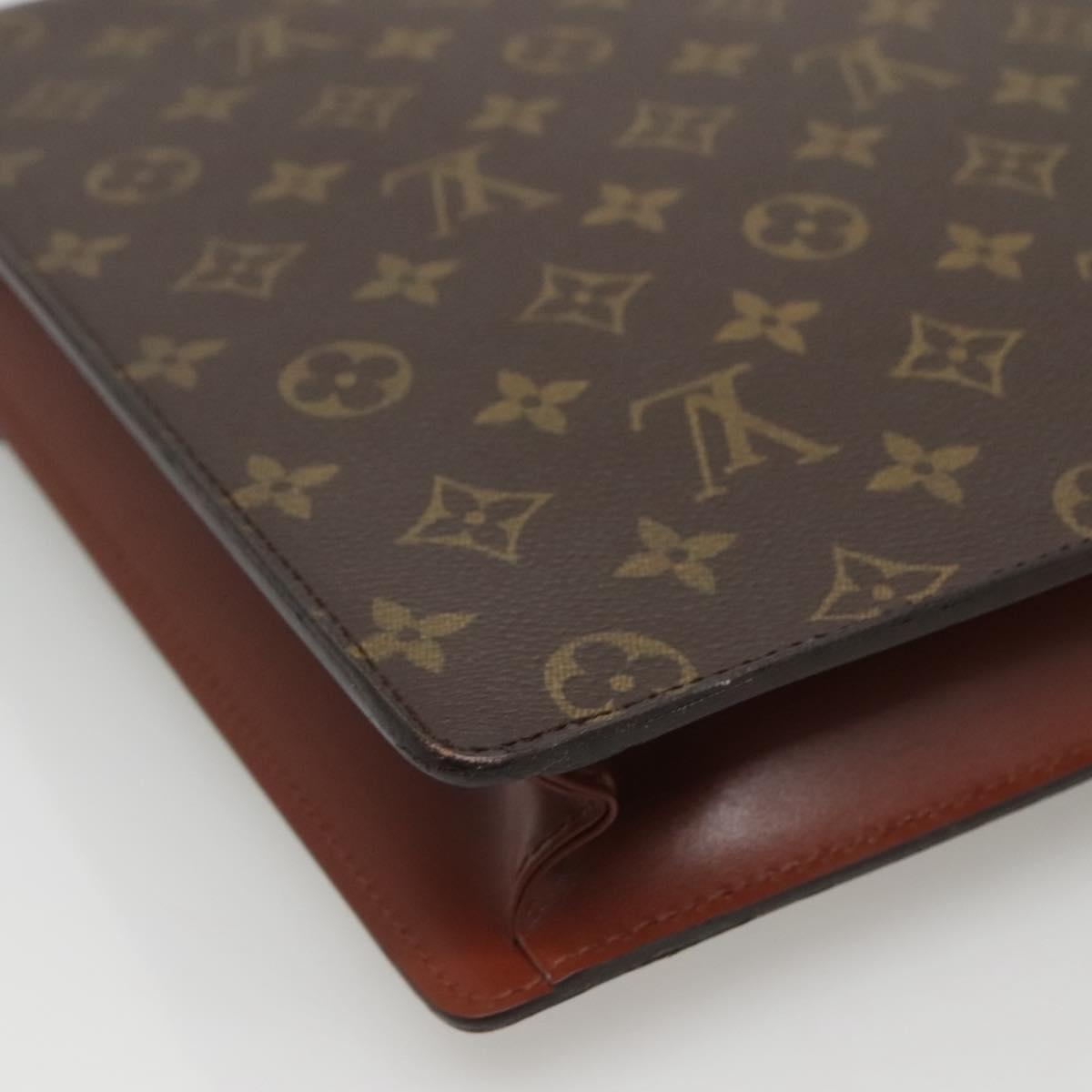 LOUIS VUITTON Monogram Porte Documents Bandouliere Bag M53338 Auth 121485