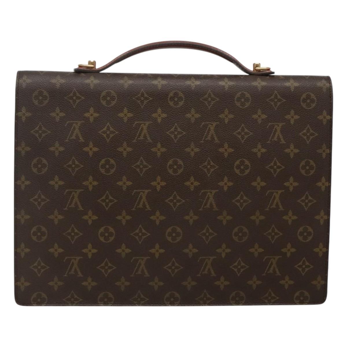 LOUIS VUITTON Monogram Porte Documents Bandouliere Bag M53338 Auth 121485