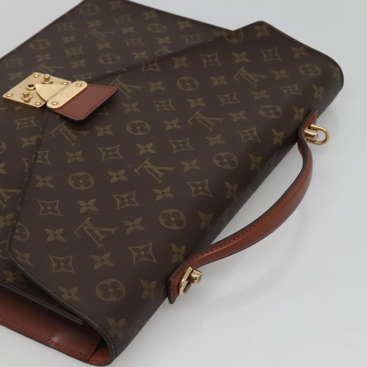 LOUIS VUITTON Monogram Porte Documents Bandouliere Bag M53338 Auth 121485