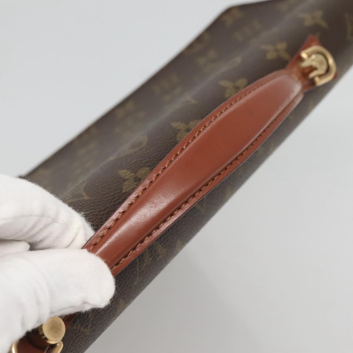 LOUIS VUITTON Monogram Porte Documents Bandouliere Bag M53338 Auth 121485