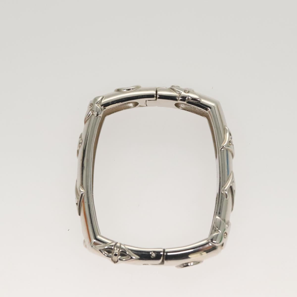 LOUIS VUITTON Bangle Bracelet Family metal Silver tone M63137 LV Auth 121493