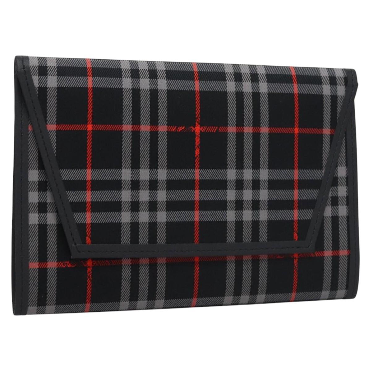 BURBERRY Nova Check Day Planner Cover Canvas Navy Auth 121494