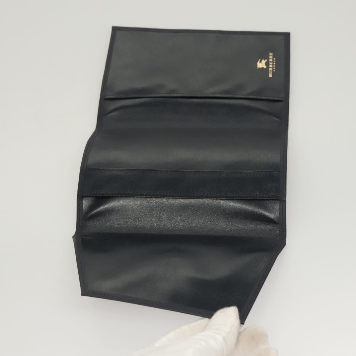 BURBERRY Nova Check Day Planner Cover Canvas Navy Auth 121494