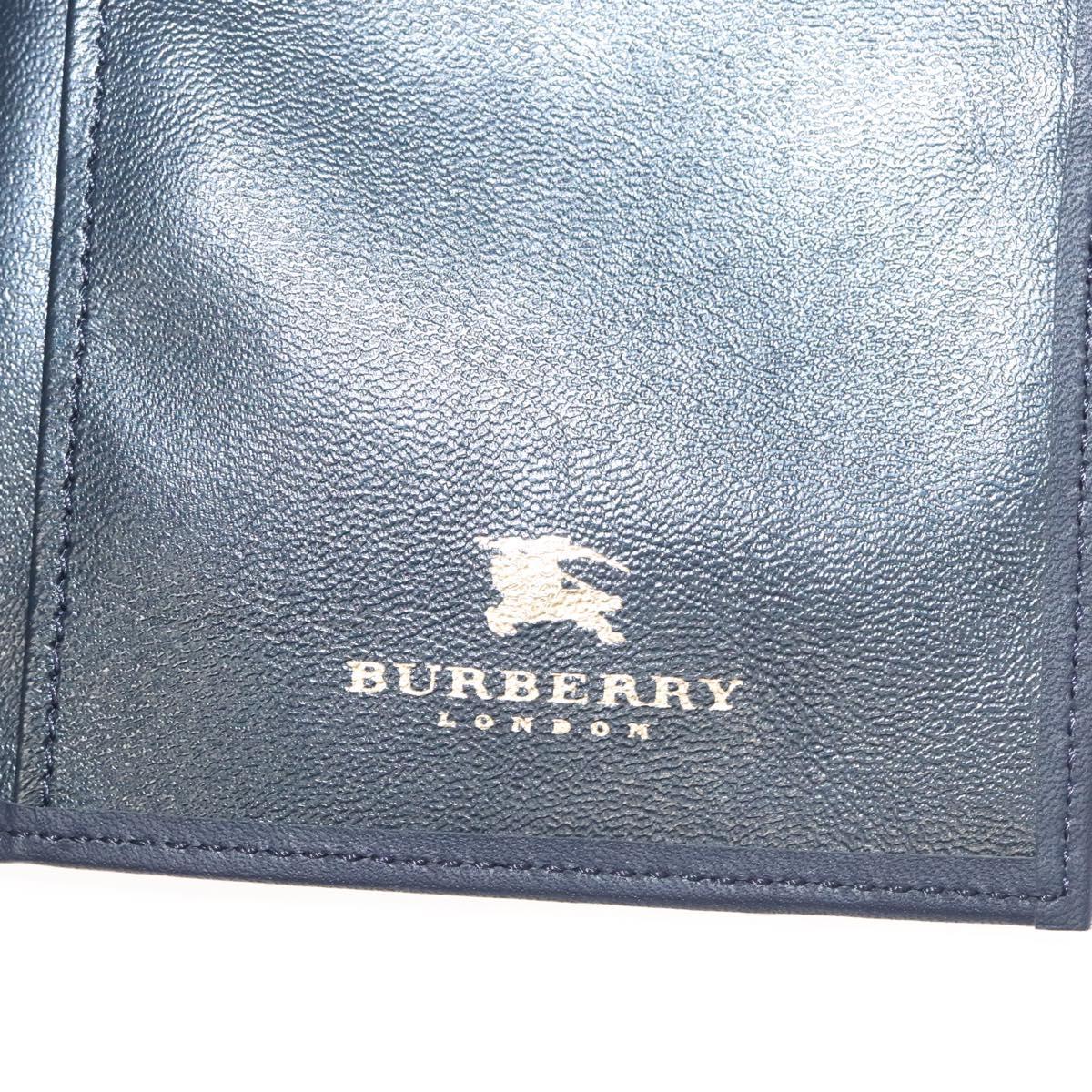 BURBERRY Nova Check Day Planner Cover Canvas Navy Auth 121494