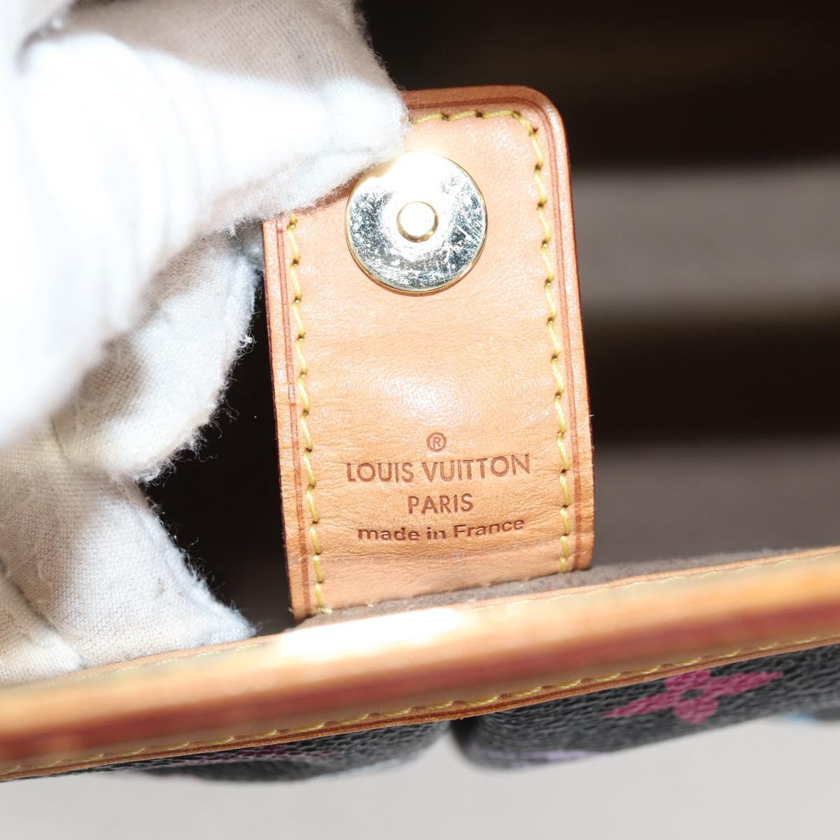 LOUIS VUITTON Monogram Multicolor Judy MM Hand Bag 2Way M40256 LV Auth 121498AM