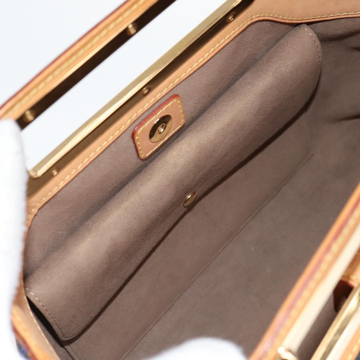 LOUIS VUITTON Monogram Multicolor Judy MM Hand Bag 2Way M40256 LV Auth 121498AM