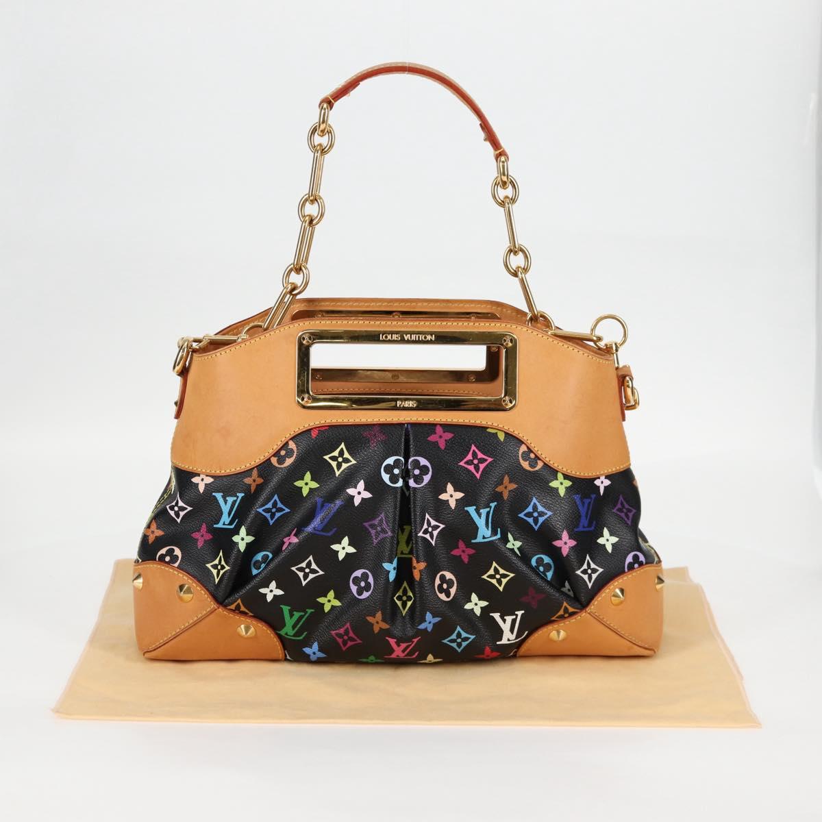 LOUIS VUITTON Monogram Multicolor Judy MM Hand Bag 2Way M40256 LV Auth 121498AM