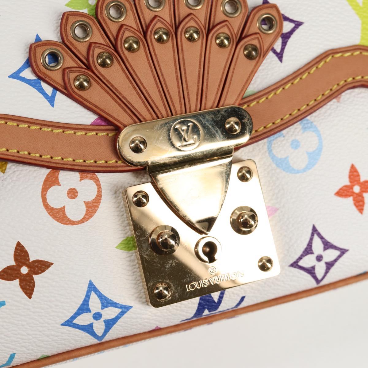 LOUIS VUITTON Monogram Multicolor Gracie MM Bag White M92590 LV Auth 121499SV