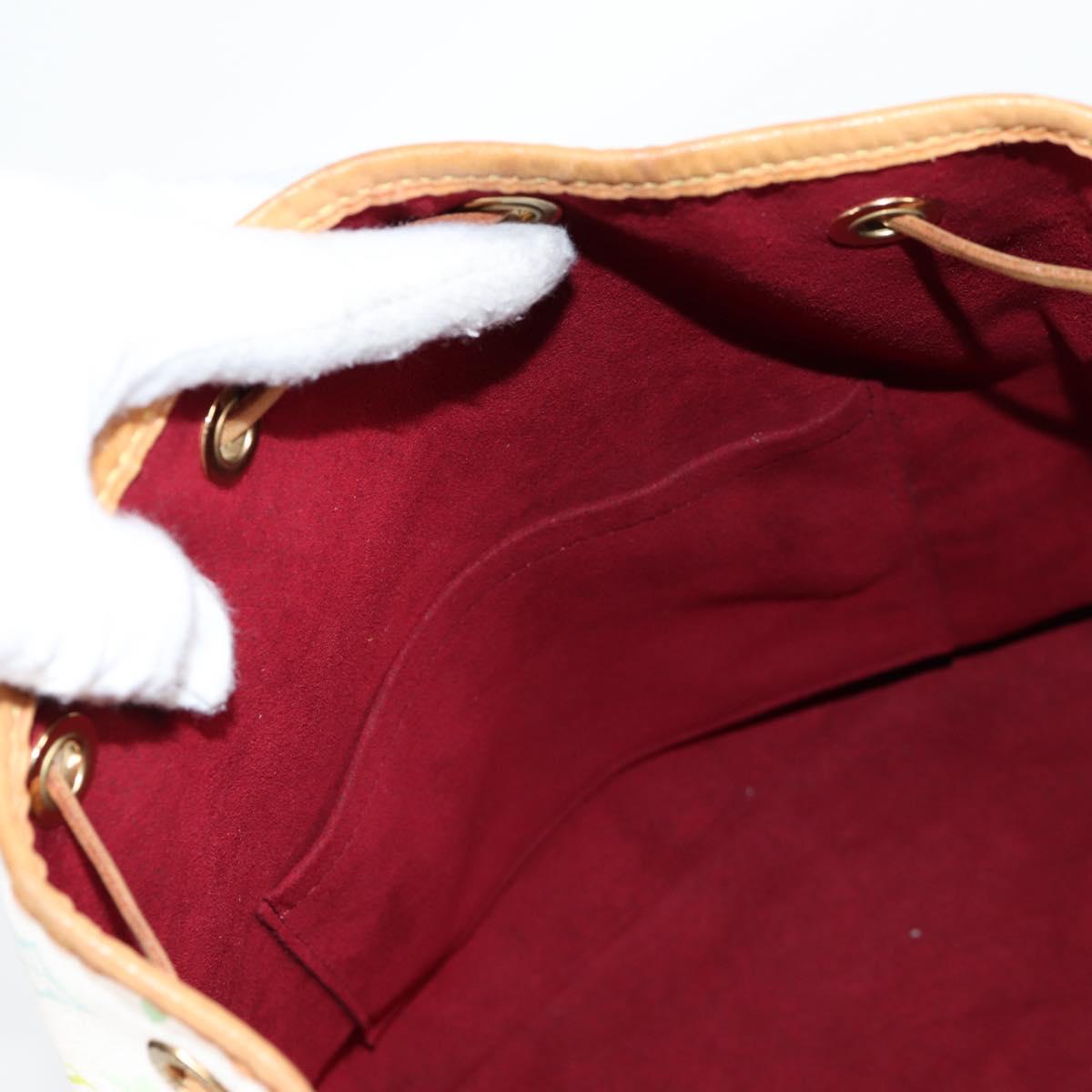 LOUIS VUITTON Monogram Multicolor Petit Noe Bag White M42229 LV Auth 121500AM