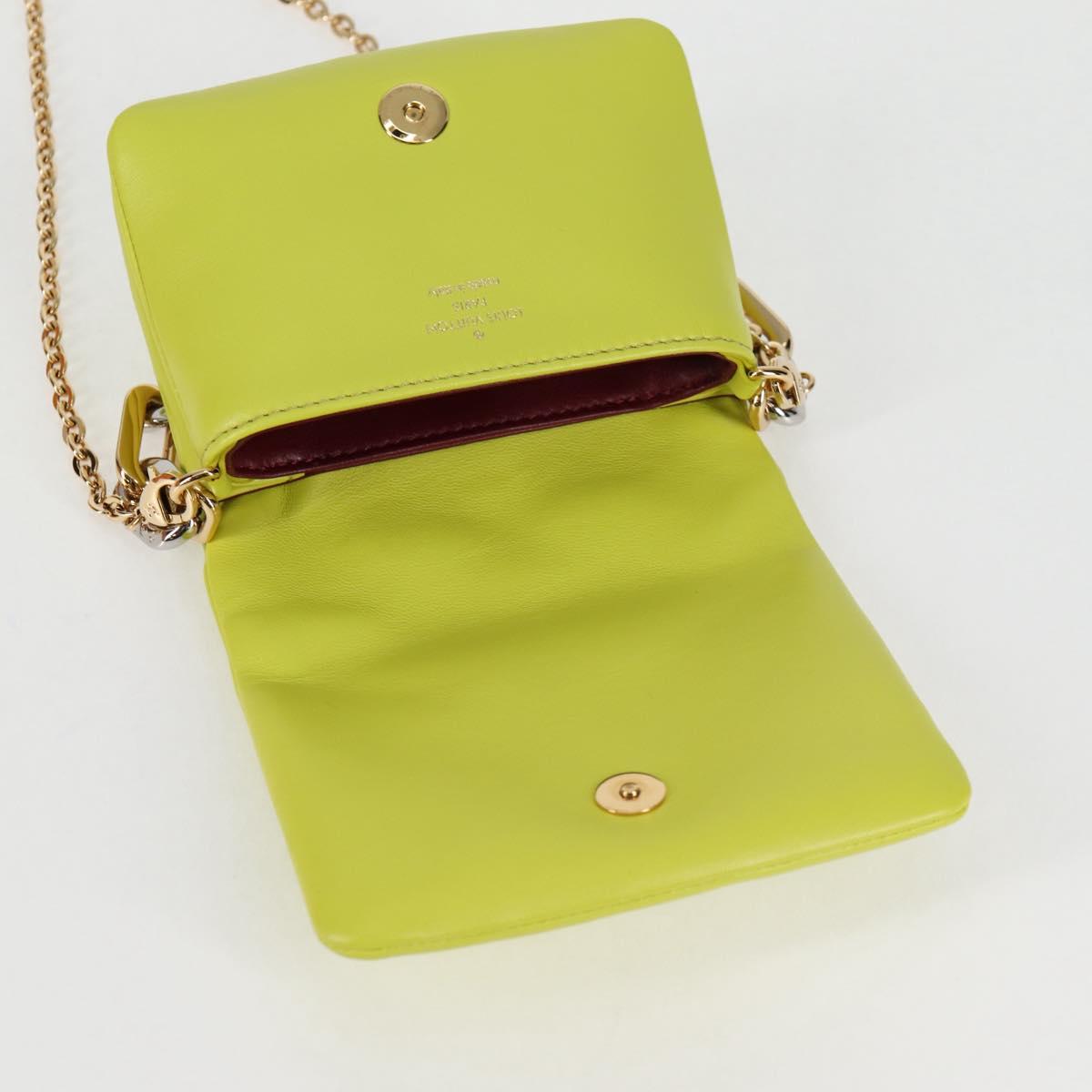 LOUIS VUITTON Monogram Emboss Coussin Belt Bag Bag Leather 2way LV Auth 121504SM