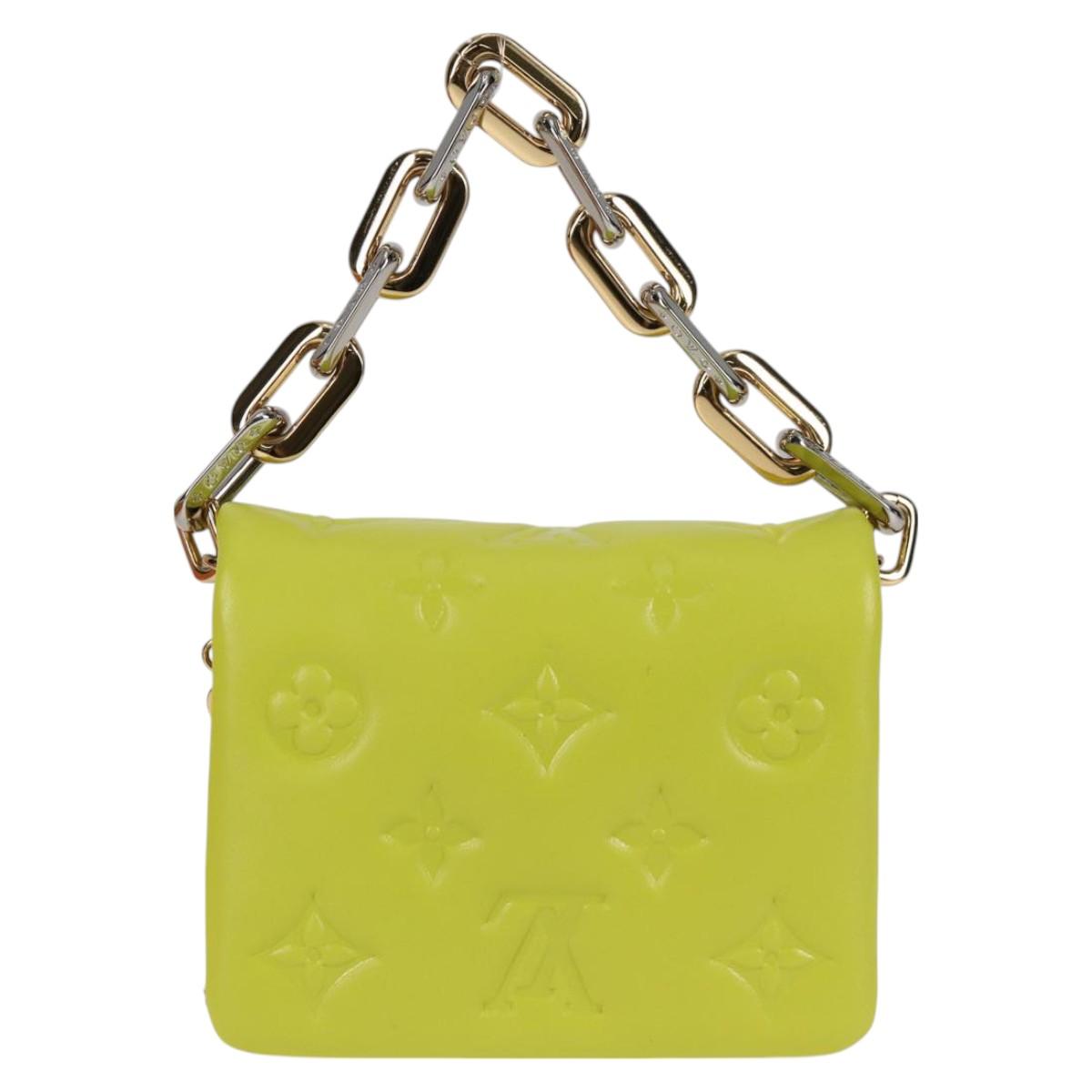 LOUIS VUITTON Monogram Emboss Coussin Belt Bag Bag Leather 2way LV Auth 121504SM