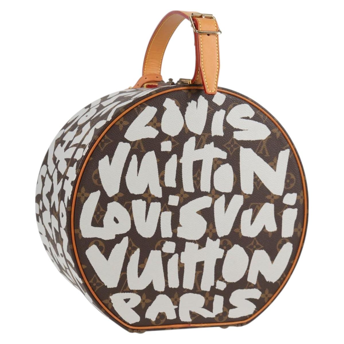 LOUIS VUITTON Monogram Graffiti Boite Shapo White M92186 LV Auth 121505SV