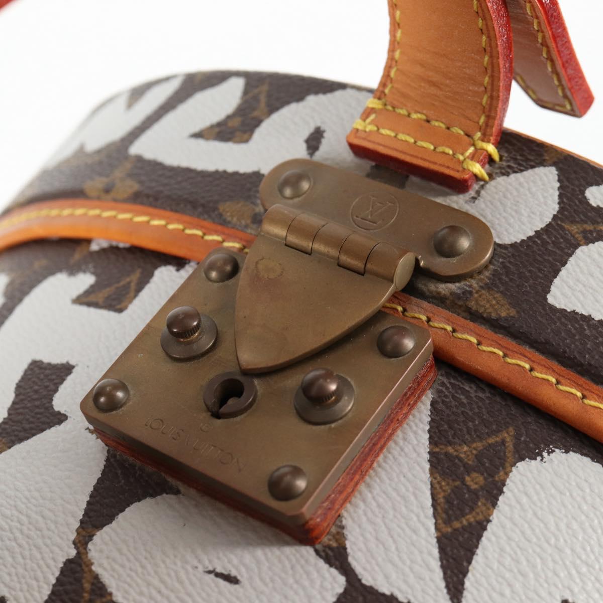 LOUIS VUITTON Monogram Graffiti Boite Shapo White M92186 LV Auth 121505SV