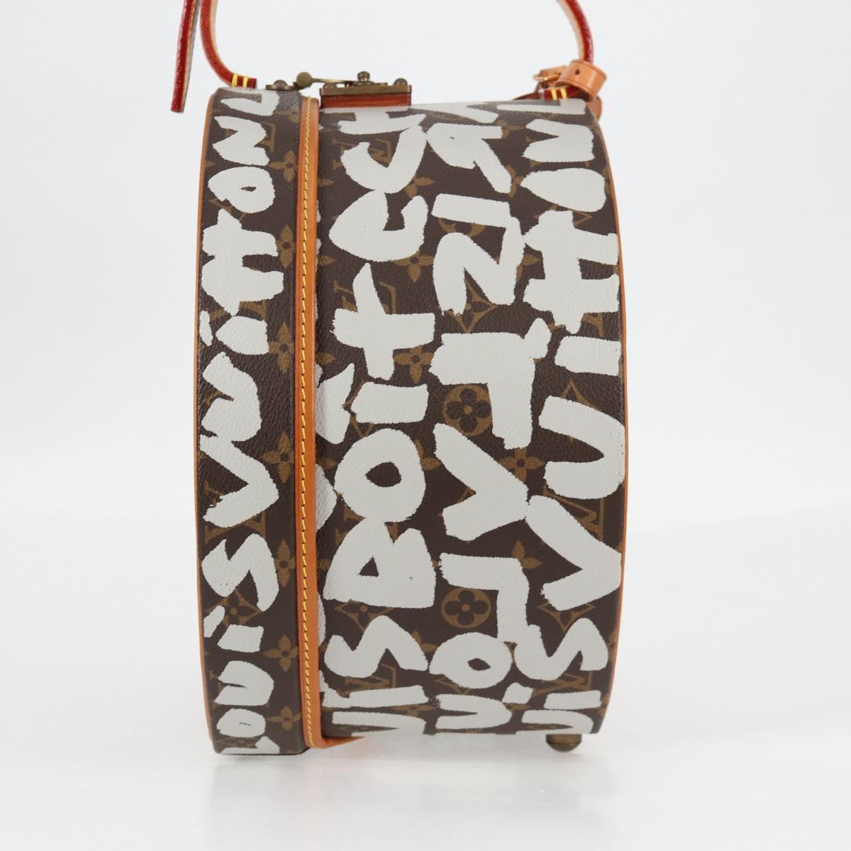 LOUIS VUITTON Monogram Graffiti Boite Shapo White M92186 LV Auth 121505SV