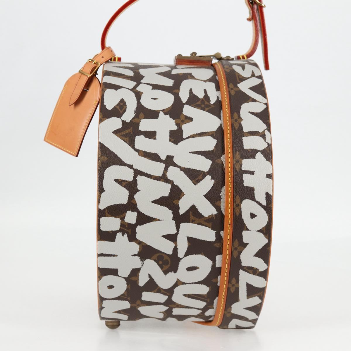 LOUIS VUITTON Monogram Graffiti Boite Shapo White M92186 LV Auth 121505SV