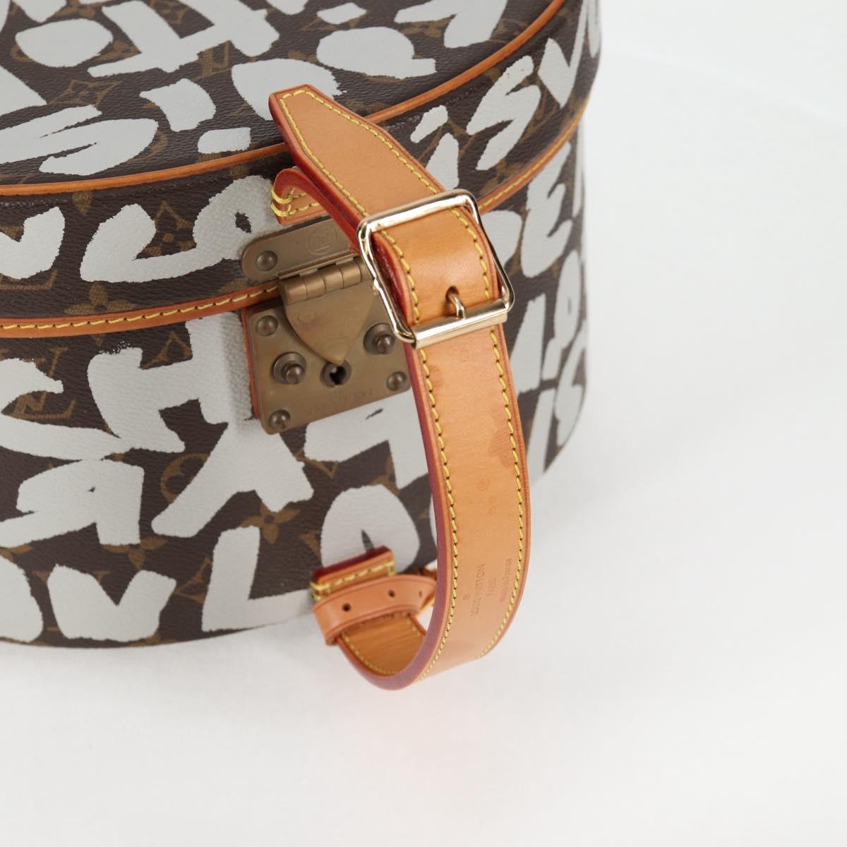 LOUIS VUITTON Monogram Graffiti Boite Shapo White M92186 LV Auth 121505SV