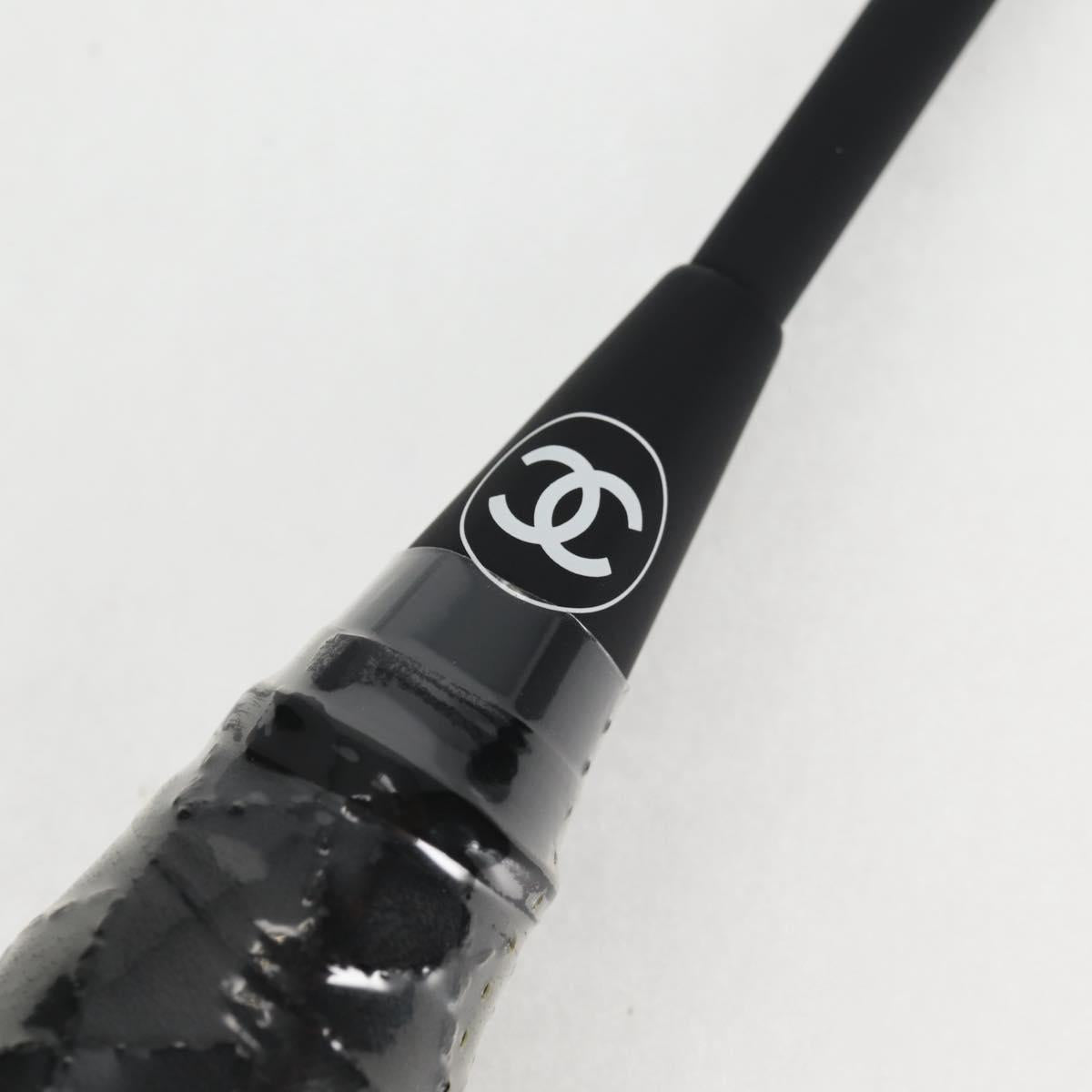 CHANEL Badminton Racket metal Black CC Auth 121512V