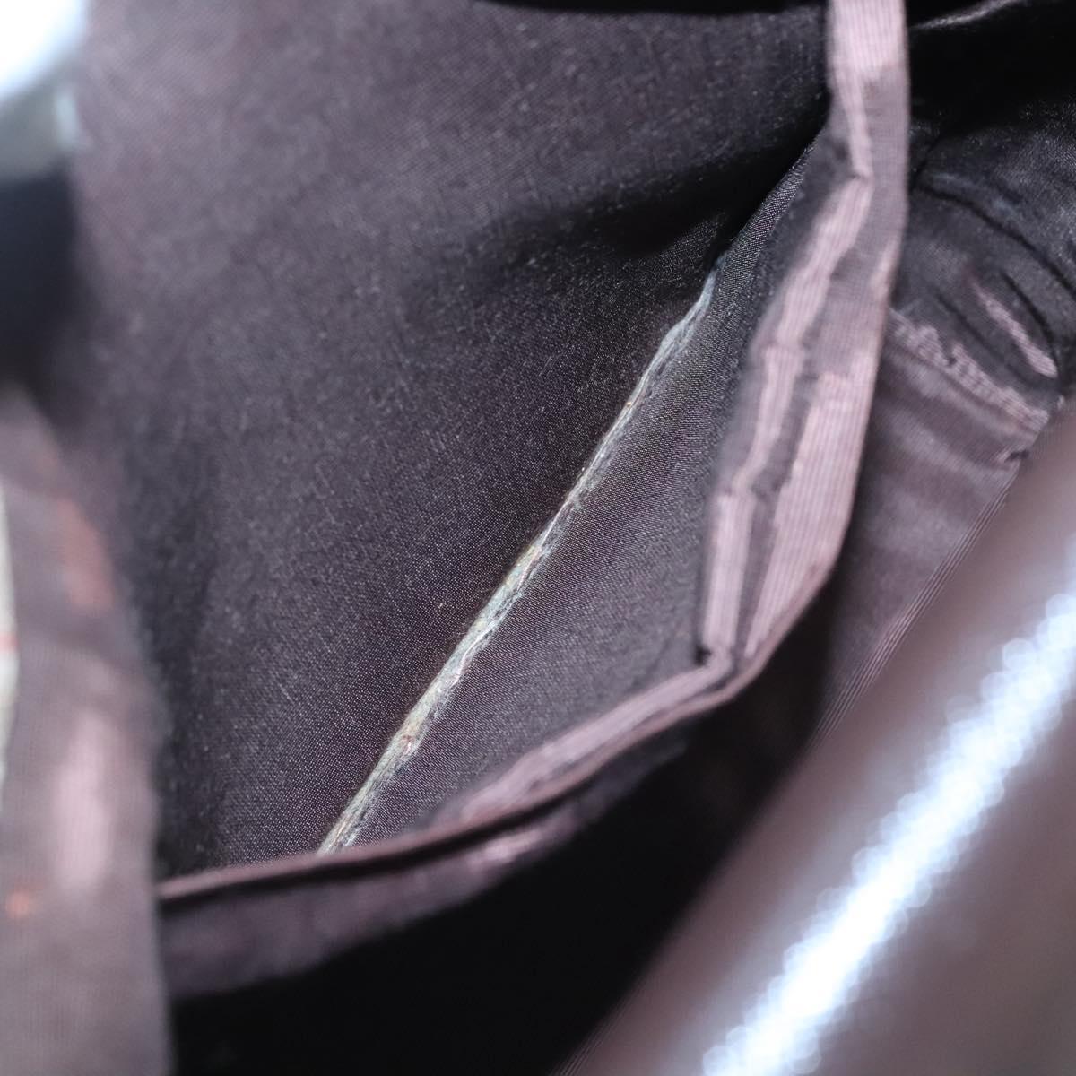 BURBERRY Nova Check Tote Bag Canvas Beige Gold Auth 121552