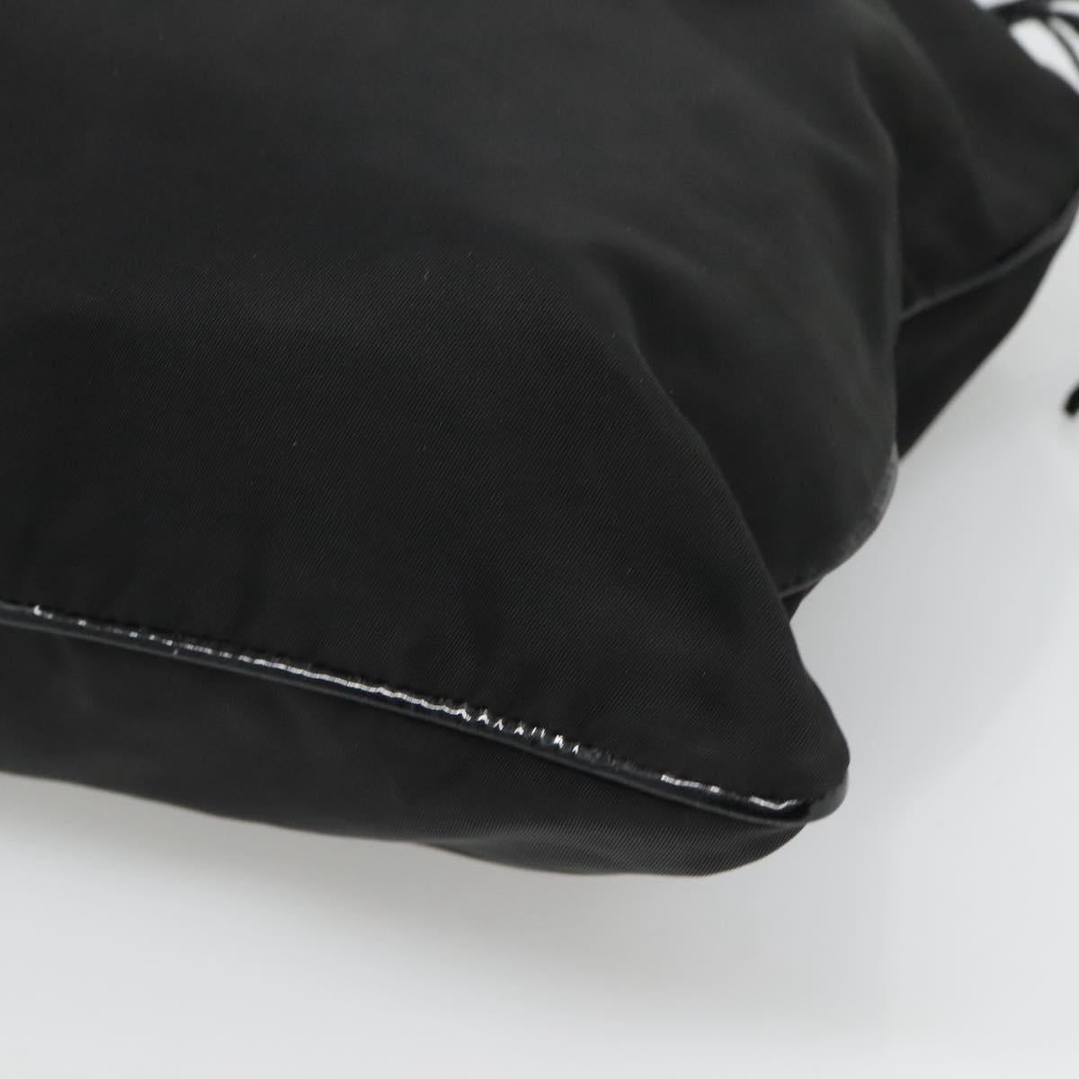 PRADA Tote Bag Nylon Black Auth 121555