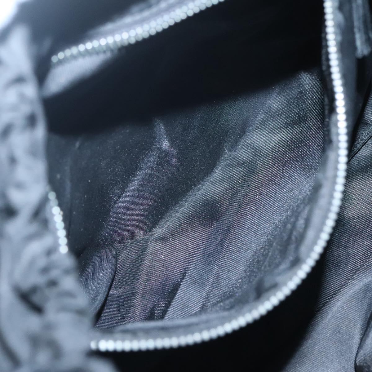 PRADA Tote Bag Nylon Black Auth 121555