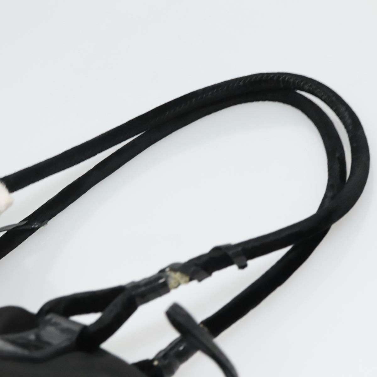 PRADA Tote Bag Nylon Black Auth 121555
