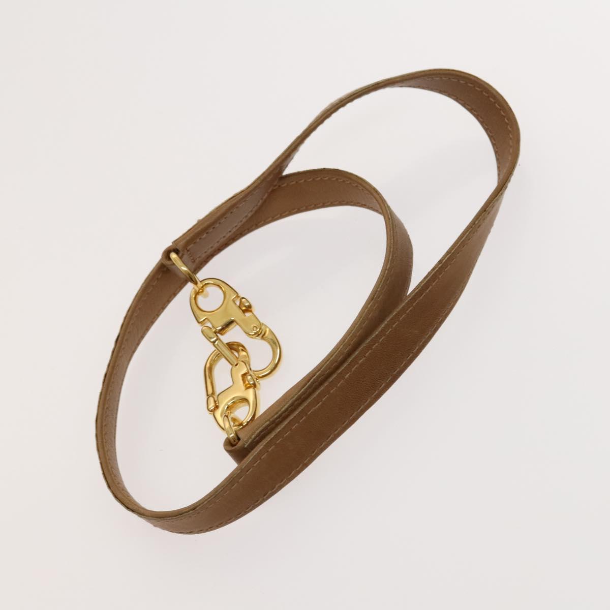 GUCCI Micro GG Canvas Hand Bag 2way Brown Gold Auth 121561