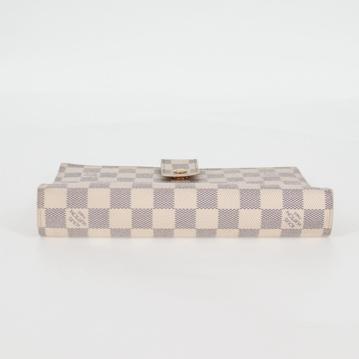 LOUIS VUITTON Damier Azur Agenda GM Day Planner Cover R20708 LV Auth 121569A