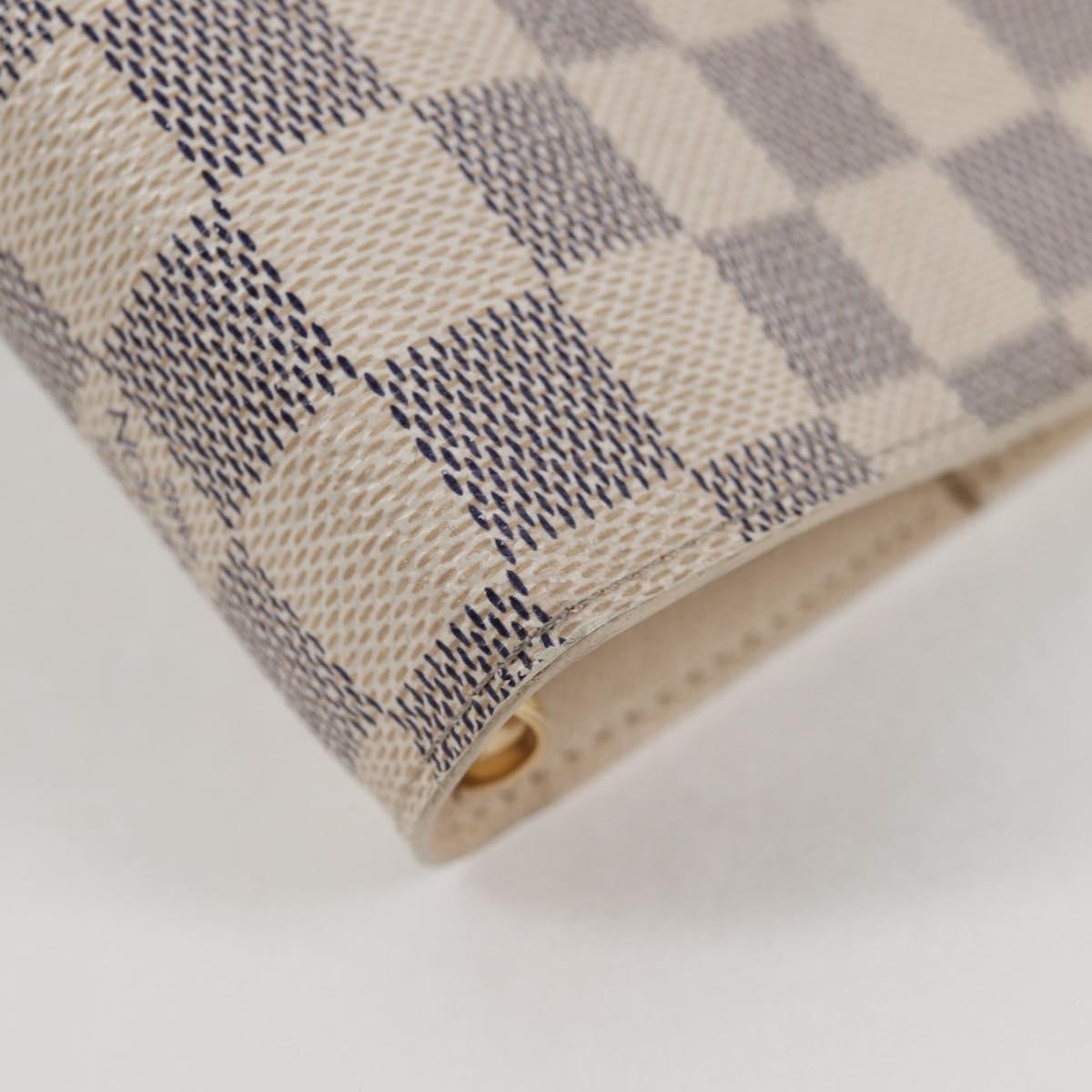 LOUIS VUITTON Damier Azur Agenda GM Day Planner Cover R20708 LV Auth 121569A