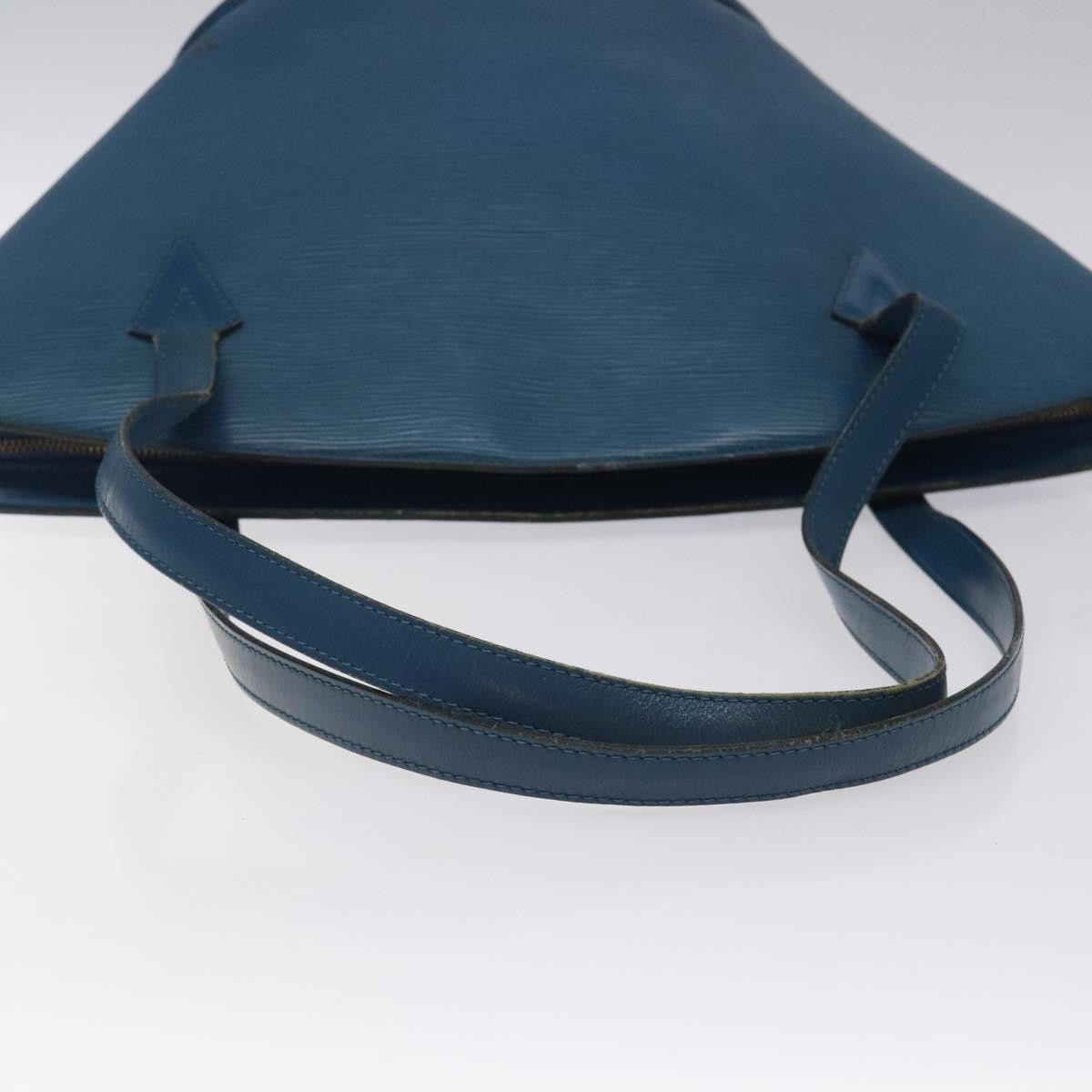 LOUIS VUITTON Epi Saint Jacques Shopping Shoulder Bag Blue M52275 LV Auth 121598