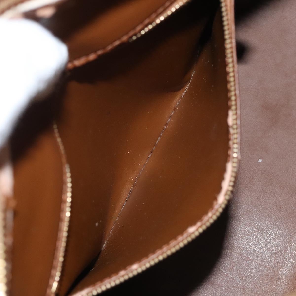 LOUIS VUITTON Monogram Vernis Houston Hand Bag Bronze M91122 LV Auth 121600