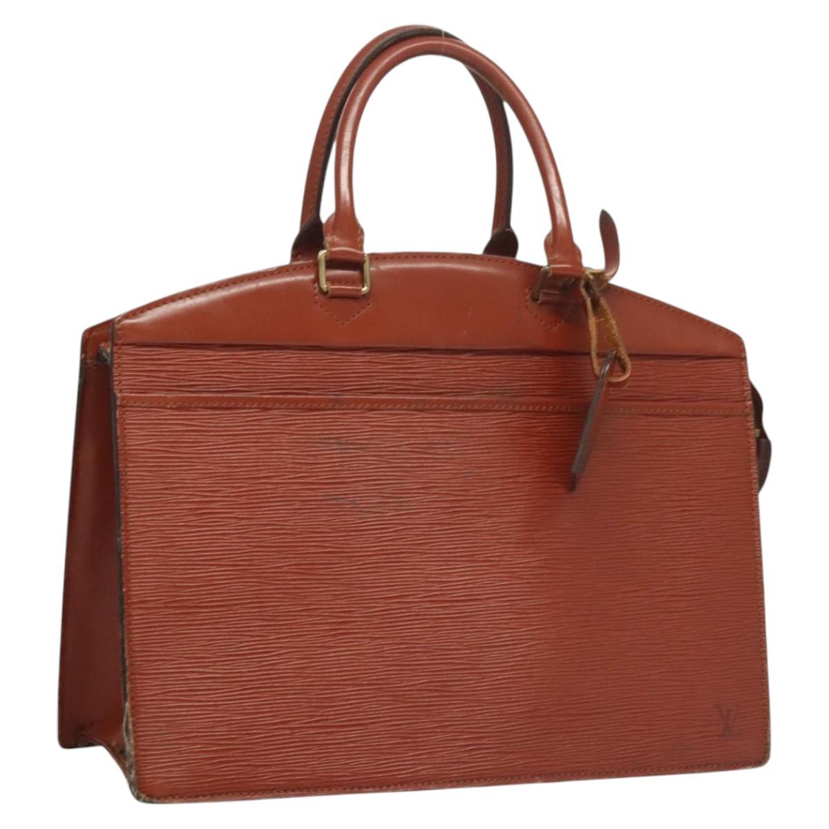 LOUIS VUITTON Epi Riviera Hand Bag Brown M48183 LV Auth 121603